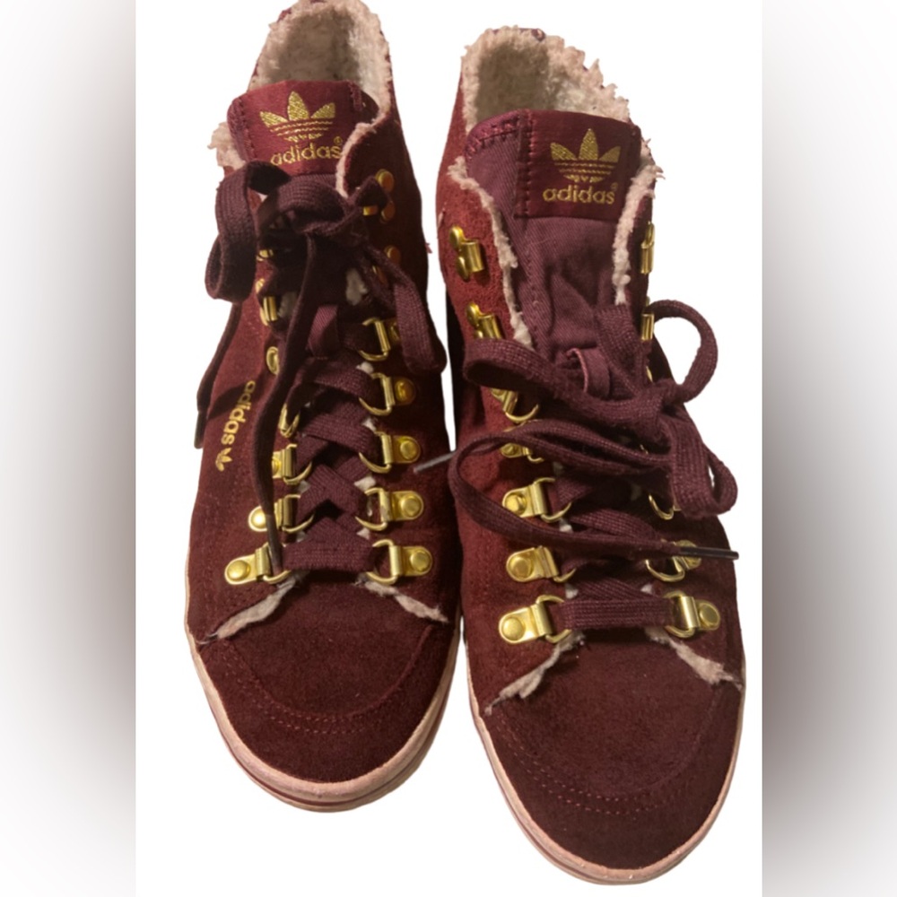 🧁Adidas Originals 2013 Women's Burgundy Maroon Honey Trainers.